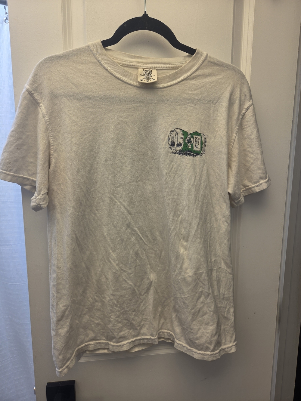 Buckle St Patrick's Day Bad Day to Be A Beer White Cotton Tee Size M Tshirt New